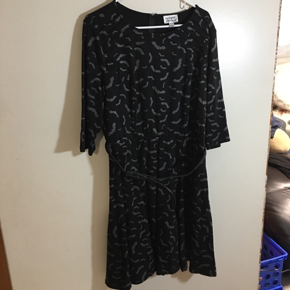 Unique vintage bat dress